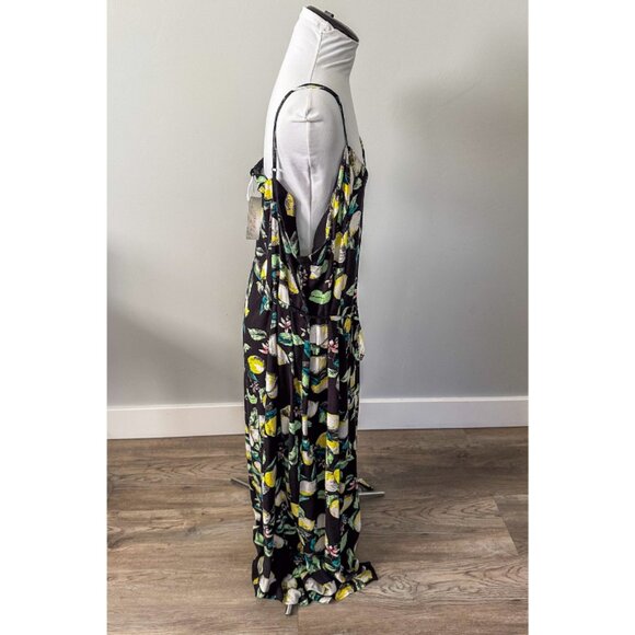 Xhilaration Black Lemon Strappy Midi Dress - NWT! - Picture 5 of 8